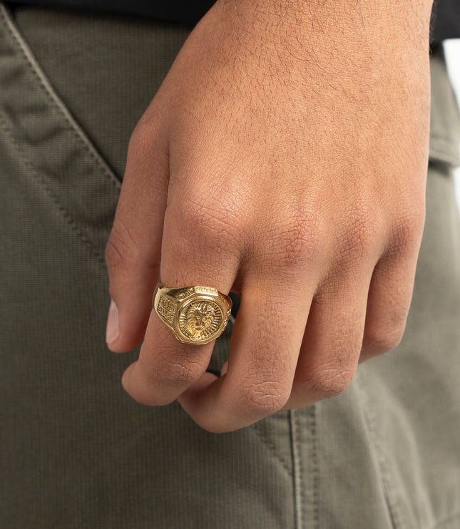 Majestic Lion Ring | Gold