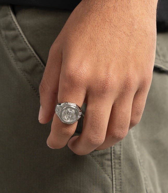 Majestic Lion Ring | Silver
