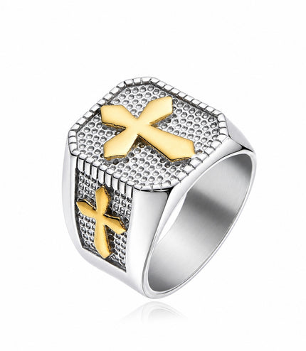 NOBLE CROSS RING | SILVER