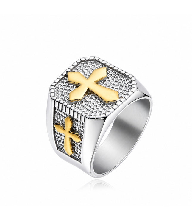 NOBLE CROSS RING | SILVER