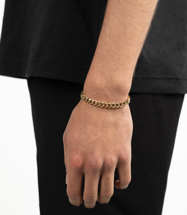 Cuban Bracelet 6mm | Gold