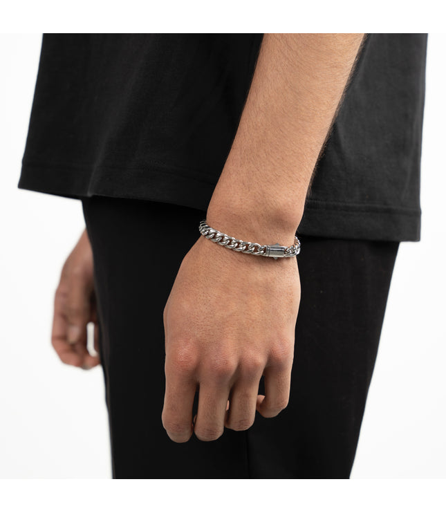 CUBAN BRACELET 8MM | SILVER