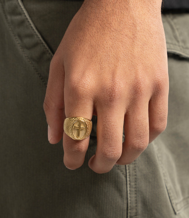 CROSS RING | GOLD