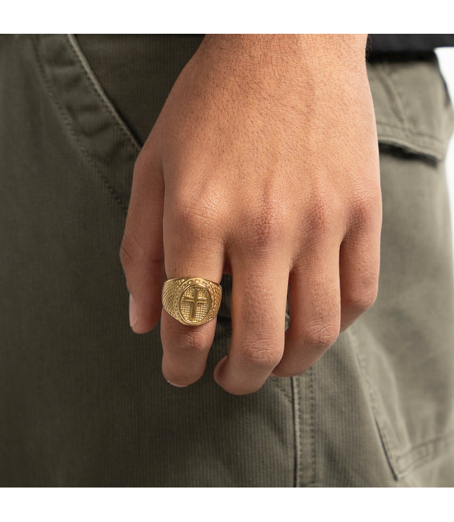 CROSS RING | GOLD