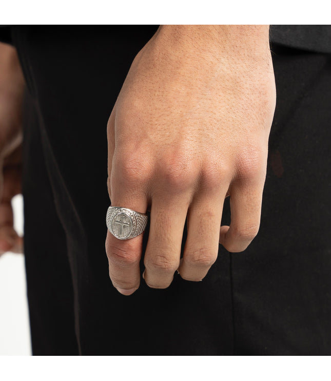 CROSS RING | SILVER