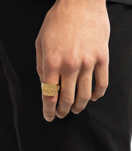 COMPASS RING | GOLD