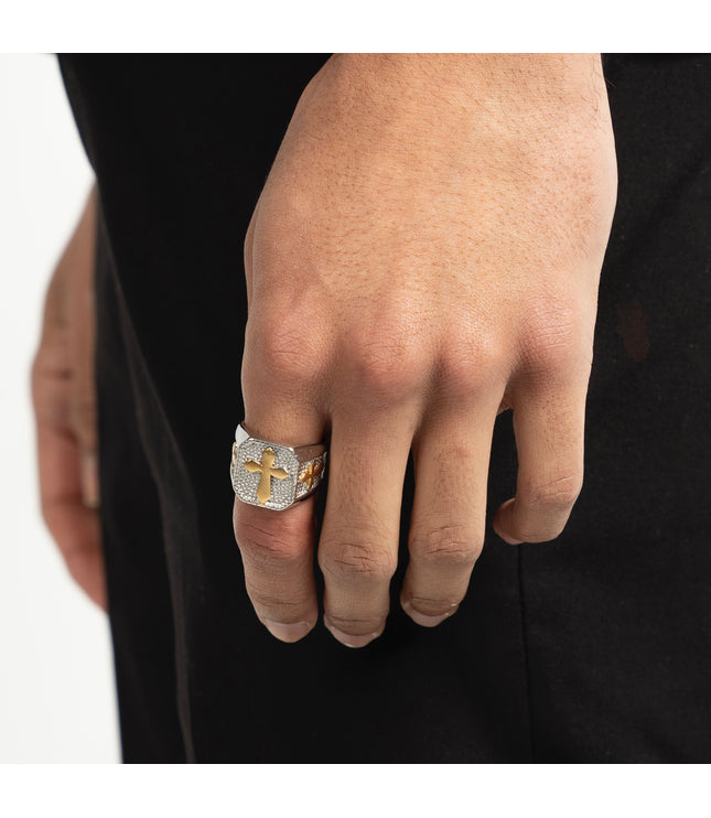 NOBLE CROSS RING | SILVER