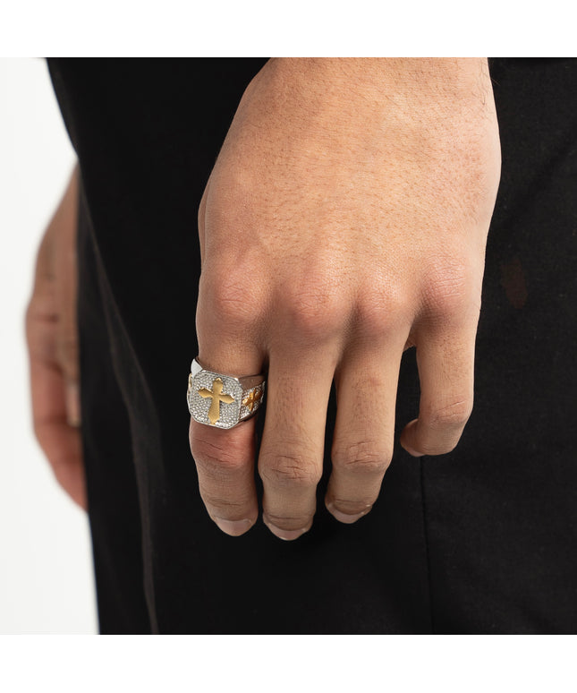 NOBLE CROSS RING | SILVER