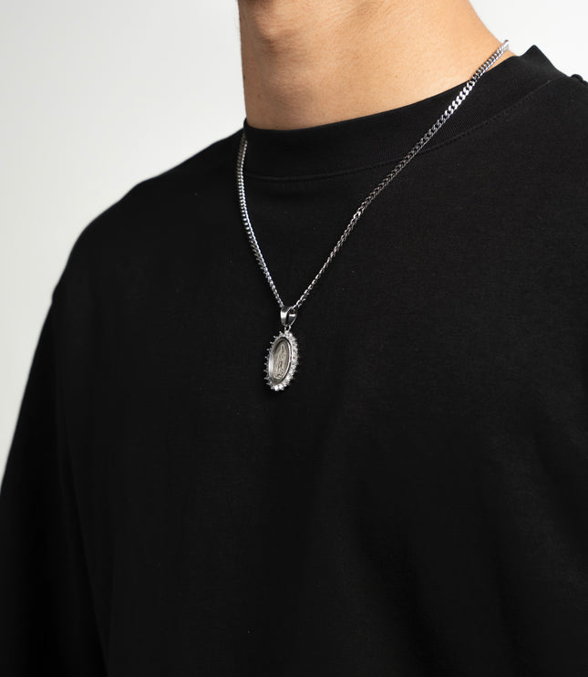 ICED ST MARY PENDANT | SILVER