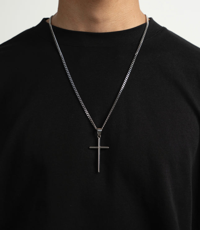 BASIC CROSS PENDANT | SILVER