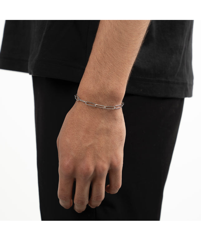 PAPER CLIP BRACELET | SILVER