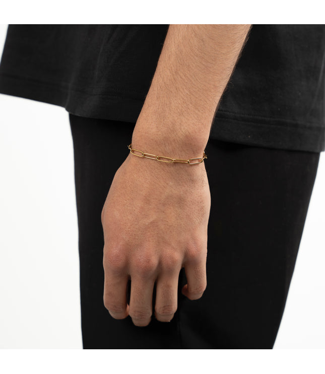 PAPER CLIP BRACELET | GOLD
