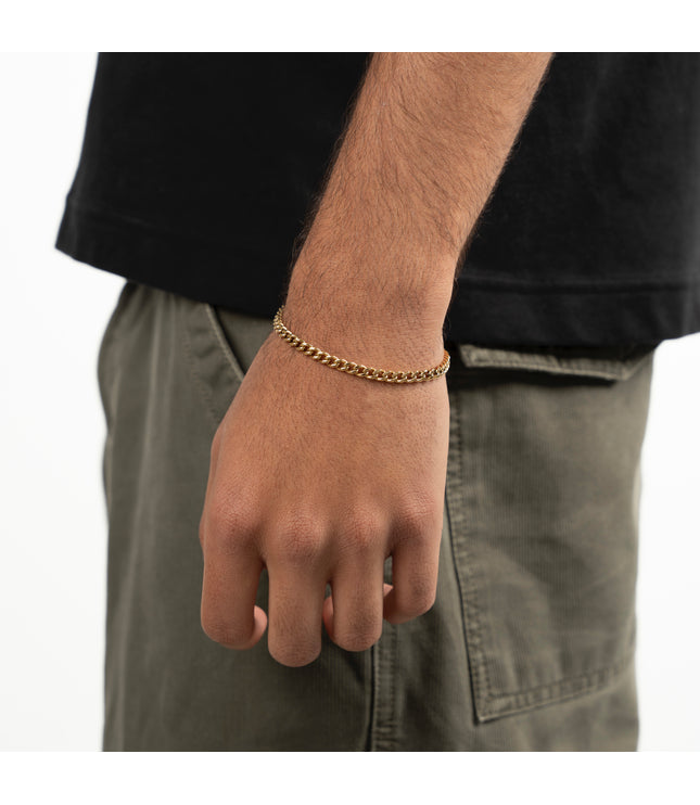 CUBAN BRACELET 4MM | GOLD