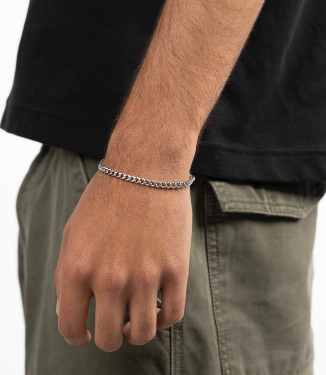 Cuban Bracelet 4mm | Silver