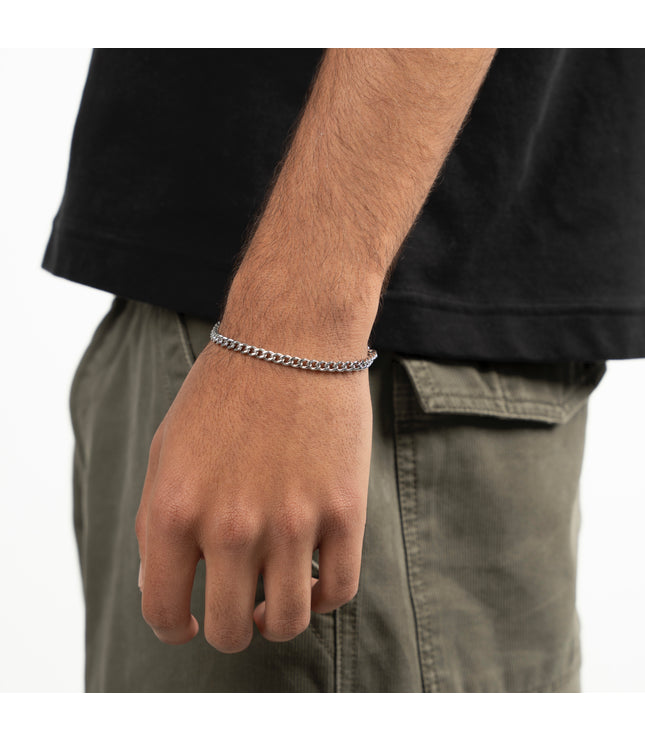 CUBAN BRACELET 4MM | SILVER