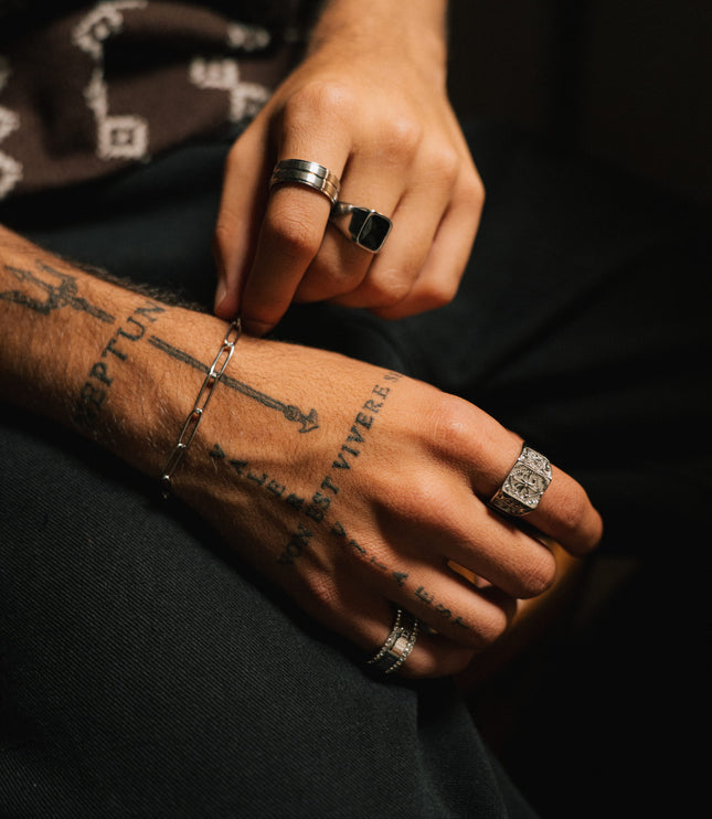 Onyx Signet Ring | Silver