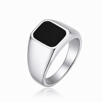 Onyx Signet Ring | Silver