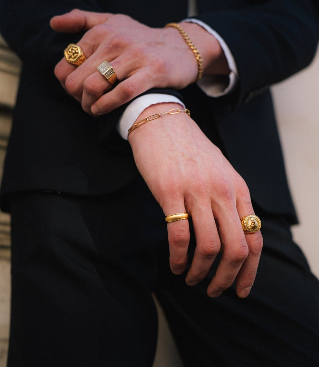 Paper Clip Bracelet | Gold