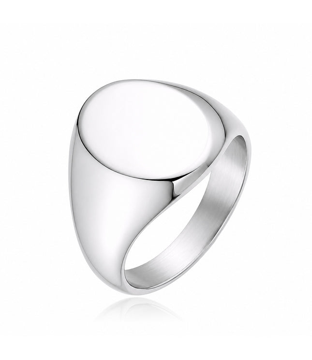 OVAL SIGNET RING | SILVER