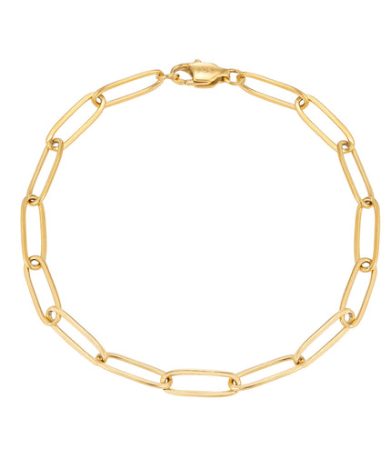 Paper Clip Bracelet | Gold