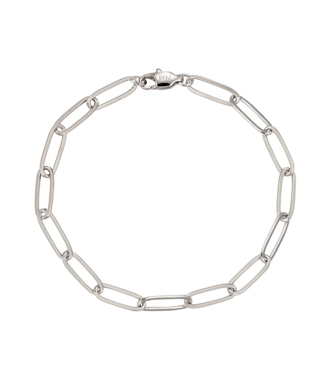 Paper Clip Bracelet | Silver