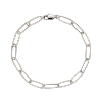 Paper Clip Bracelet | Silver