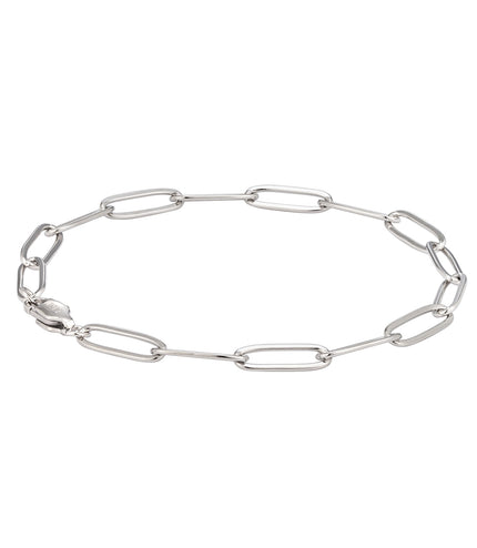 Paper Clip Bracelet | Silver