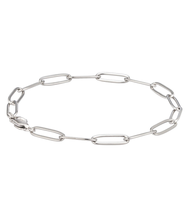 Paper Clip Bracelet | Silver