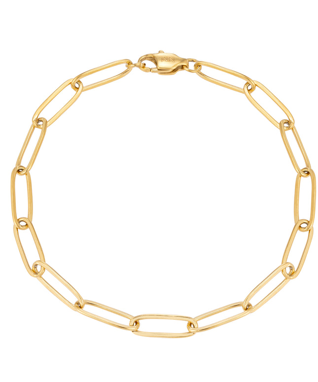 PAPER CLIP BRACELET | GOLD