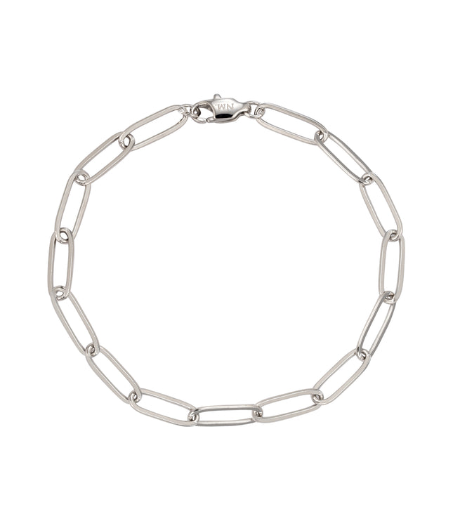 Paper Clip Bracelet | Silver