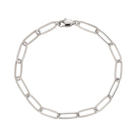 Paper Clip Bracelet | Silver