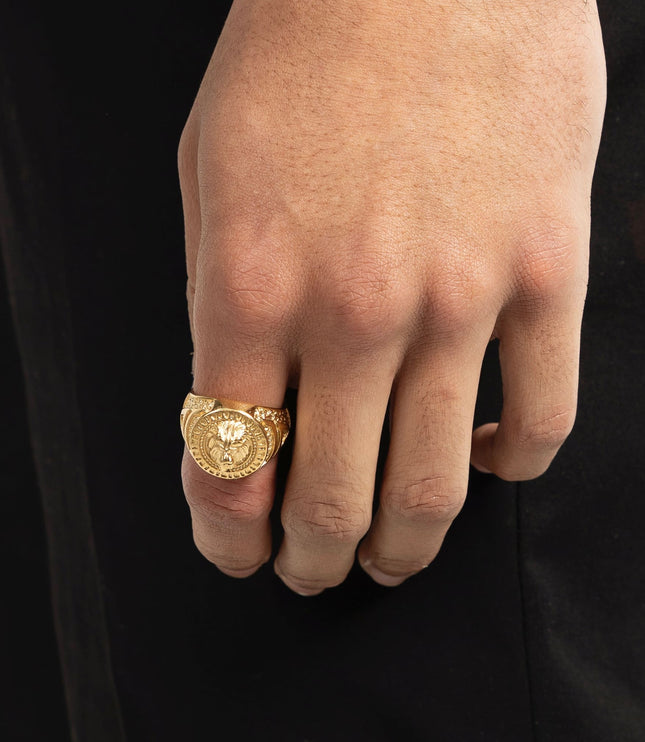 Sovereign Lion Ring | Gold