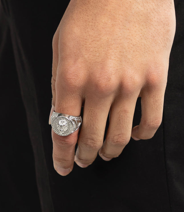 Sovereign Lion Ring | Silver