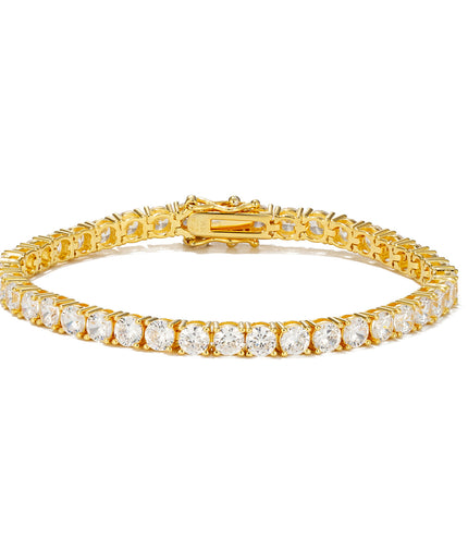 Tennis Bracelet 4mm | Gold
