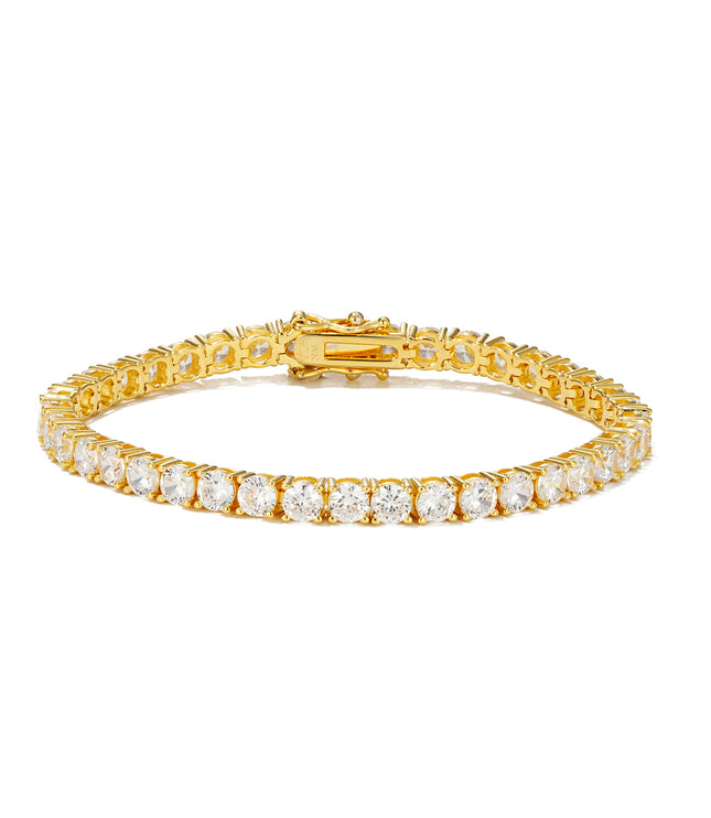 Tennis Bracelet 4mm | Gold