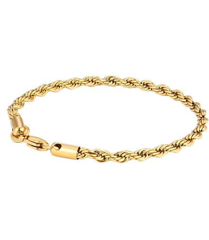Twist Bracelet 4mm | Gold