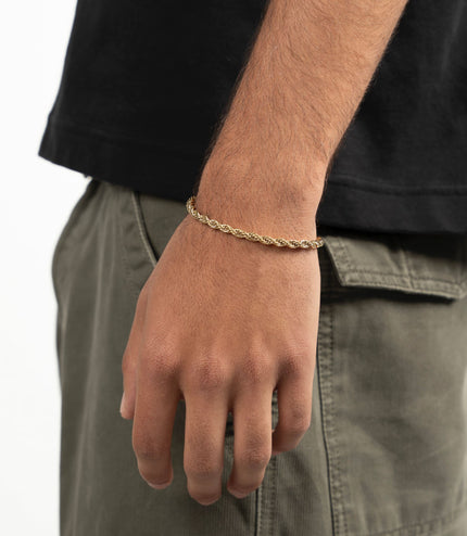 Twist Bracelet 4mm | Gold