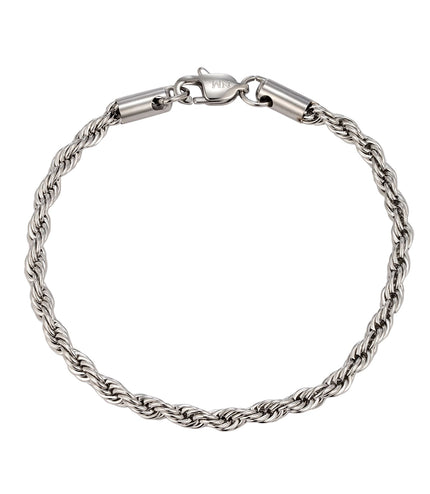 Twist Bracelet 4mm | Silver