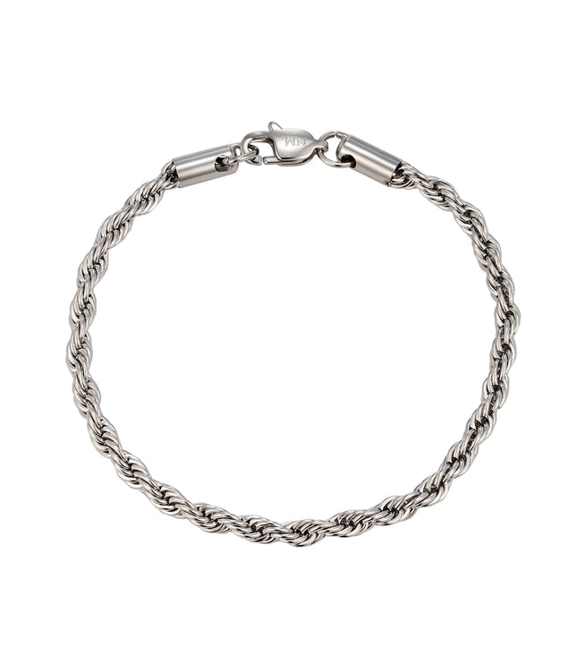 Twist Bracelet 4mm | Silver