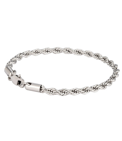 Twist Bracelet 4mm | Silver
