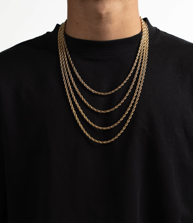 Twist Chain 4mm | Gold