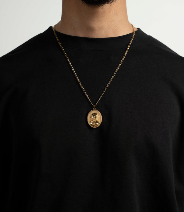 Virgin Mary Medallion | Gold