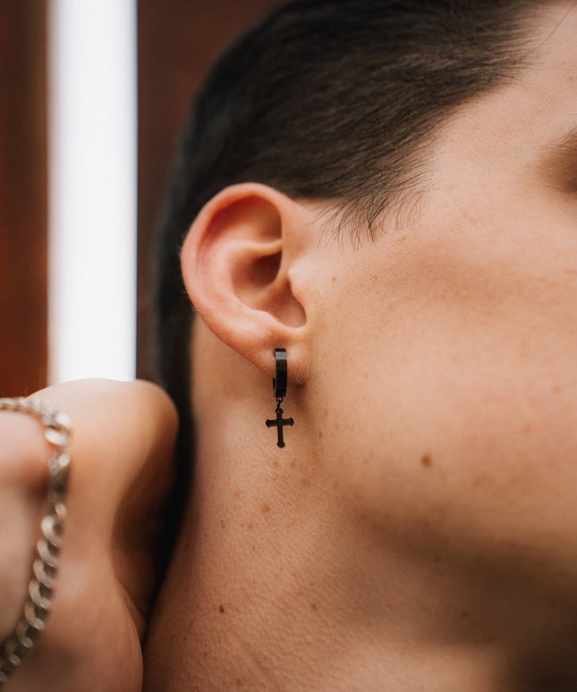 CHARLES EARRINGS | BLACK